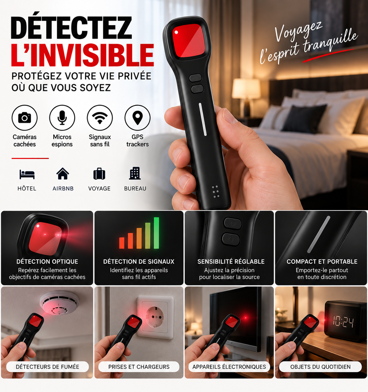 H1 Pro Detector – Hidden Cameras, Hotels &amp; Airbnb