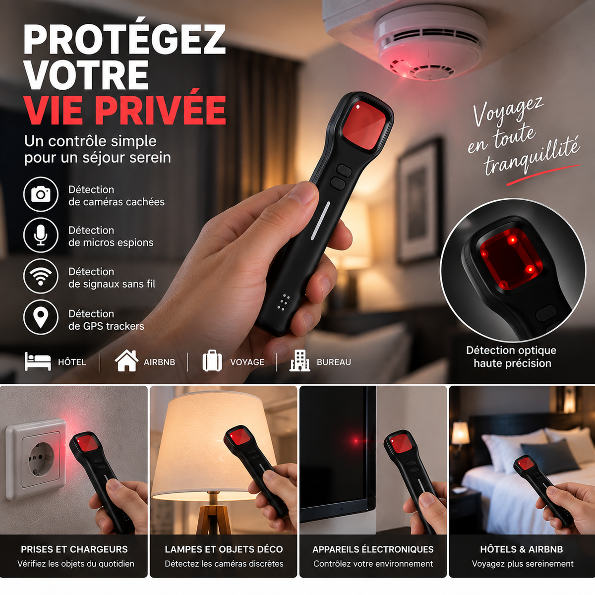 H1 Pro Detector – Hidden Cameras, Hotels &amp; Airbnb
